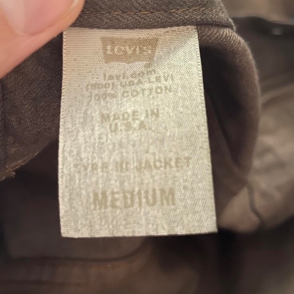 Levi’s Type III distressed brown/copper denim jacket - Picture 4 of 4
